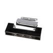 Picture of 1-5/8" Offset 5" L Chrome Plated Die Cast Non-Rise Adjustable Edgemount Hinge