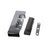Picture of 1-5/8" Offset 5" L Chrome Plated Die Cast Non-Rise Adjustable Edgemount Hinge