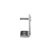Picture of Chrome Plated Steel Right Hand Horizontal Pivot Bracket With Horizontal Mounting Holes