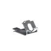 Picture of 3/4" W Zinc Plated Steel Snap-In Shelf Support Clip With 1/2" H Tab For Heavy Duty Square Pilaster