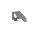 Picture of 3/4" W Aluminum Snap-In Shelf Support Clip With 1/2" H Tab For Heavy Duty Square Pilaster