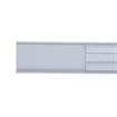Picture of 2-5/16" W x 72" L Matte Gray PVC Two Piece Snap-On Breaker Strip