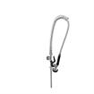 Picture of TOP-LINE® Pre-Rinse Assembly Top Half Includes: Riser, Hook, Wall Bracket, Spring Retainer, 44" Hose with Grip