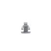 Picture of -1/8 to 3/8" Offset Satin Chrome Walk-In Cooler Door Safety Latch with Strike