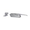Picture of -1/8 to 3/8" Offset Satin Chrome Walk-In Cooler Door Safety Latch with Strike