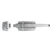 Picture of -1/8 to 3/8" Offset Satin Chrome Walk-In Cooler Door Safety Latch with Strike