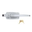 Picture of Satin Chrome Walk-In Cooler Door Safety Latch Body With Cylinder Lock Only - Less Strike