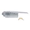 Picture of Satin Chrome Walk-In Cooler Door Safety Latch Body With Cylinder Lock Only - Less Strike