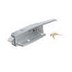 Picture of Satin Chrome Walk-In Cooler Door Safety Latch Body With Cylinder Lock Only - Less Strike