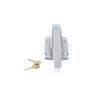 Picture of Satin Chrome Walk-In Cooler Door Safety Latch Body With Cylinder Lock Only - Less Strike