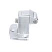 Picture of -1/8" To 3/8" Satin Chrome Adustable Strike For W19 Series Walk-In Cooler Door Safety Latch