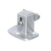 Picture of -1/8" To 3/8" Satin Chrome Adustable Strike For W19 Series Walk-In Cooler Door Safety Latch