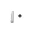 Picture of 20" Long Brushed Aluminum Panic/Exit Bar With Stainless Steel Inside Safety Release For 3" Door Thickness