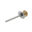 Picture of Stainless Steel Surface Mount Inside Safety Release With Brass Knob For 6" Door Thickness