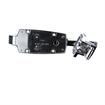Picture of -1/8 to 3/8" Offset Polished Chrome Heavy Duty Walk-In Cooler Door Safety Latch with Strike