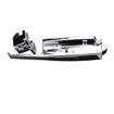 Picture of -1/8 to 3/8" Offset Polished Chrome Heavy Duty Walk-In Cooler Door Safety Latch with Strike