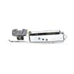Picture of -1/8 to 3/8" Offset Polished Chrome Heavy Duty Walk-In Cooler Door Safety Latch with Cylinder Lock and Strike