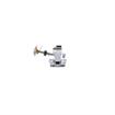 Picture of -1/8 to 3/8" Offset Polished Chrome Heavy Duty Walk-In Cooler Door Safety Latch with Cylinder Lock, Strike and Gaskets