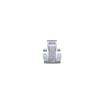 Picture of -1/8" to 3/8" Offset Satin Chrome Heavy Duty Walk-In Cooler Door Safety Latch with Strike