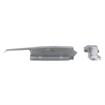 Picture of -1/8" to 3/8" Offset Satin Chrome Heavy Duty Walk-In Cooler Door Safety Latch with Strike