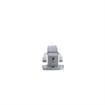 Picture of -1/8" to 3/8" Offset Satin Chrome Heavy Duty Walk-In Cooler Door Safety Latch with Strike