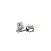 Picture of 3/4" to 1-5/8" Offset Polished Chrome Heavy Duty Walk-In Cooler Door Safety Latch with Cylinder Lock, Strike and Gaskets