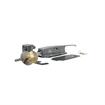 Picture of 3/4" to 1-5/8" Offset Polished Chrome Heavy Duty Walk-In Cooler Door Safety Latch with Cylinder Lock, Strike and Gaskets