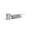 Picture of 3/4 to 1-5/8" Offset Satin Chrome Heavy Duty Walk-In Cooler Door Safety Latch with Strike