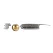 Picture of 1/8 to 3/8" Offset Stainless Steel Heavy Duty Walk-In Cooler Door Safety Latch with Lock, Strike, Gaskets and Inside Release