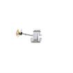 Picture of 1/8 to 3/8" Offset Stainless Steel Heavy Duty Walk-In Cooler Door Safety Latch with Lock, Strike, Gaskets and Inside Release