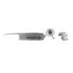 Picture of 1/8 to 3/8" Offset Stainless Steel Heavy Duty Walk-In Cooler Door Safety Latch with Lock, Strike, Gaskets and Inside Release