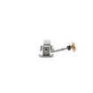 Picture of 1/8 to 3/8" Offset Stainless Steel Heavy Duty Walk-In Cooler Door Safety Latch with Lock, Strike, Gaskets and Inside Release