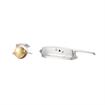 Picture of 1/8 to 3/8" Offset Stainless Steel Heavy Duty Walk-In Cooler Door Safety Latch with Lock, Strike, Gaskets and Inside Release