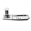 Picture of 1-5/8" to 2-1/2" Offset Polished Chrome Heavy Duty Walk-In Cooler Door Safety Latch with Strike