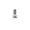 Picture of 1-5/8" to 2-1/2" Offset Polished Chrome Heavy Duty Walk-In Cooler Door Safety Latch with Cylinder Lock and Strike