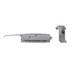 Picture of 1-5/8" to 2-1/2" Offset Polished Chrome Heavy Duty Walk-In Cooler Door Safety Latch with Cylinder Lock and Strike