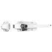 Picture of 1-5/8" to 2-1/2" Offset Polished Chrome Heavy Duty Walk-In Cooler Door Safety Latch with Cylinder Lock and Strike