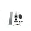 Picture of -1/8 to 3/8" Offset Stainless Steel Heavy Duty Walk-In Cooler Door Safety Latch with Lock, Strike, Gaskets and Panic Bar  Inside Release