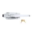 Picture of Heavy-Duty Polished Chrome Walk-In Cooler Door Safety Latch Body With Cylinder Lock Only - Less Strike
