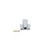 Picture of Heavy-Duty Polished Chrome Walk-In Cooler Door Safety Latch Body With Cylinder Lock Only - Less Strike