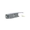 Picture of Heavy-Duty Polished Chrome Walk-In Cooler Door Safety Latch Body With Cylinder Lock Only - Less Strike