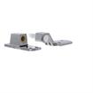 Picture of Flush Offset Polished Chrome Cam-Rise Lift-Off Walk-In Door Hinge With Short Strap