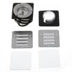 Picture of 5" x 5"  23 Watt 120 Volt Aluminum Heated Round Vent Port For 6" Thick Walk-In Freezers