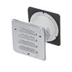 Picture of 5" x 5"  Aluminum Non-Heated Round Vent Port For 4" Thick Walk-In Coolers