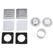 Picture of 5" x 5"  Aluminum Non-Heated Round Vent Port For 4" Thick Walk-In Coolers