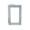 Picture of 24" H x 14" W x 4" D Brushed Aluminum 120V 120W Heated View Port