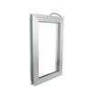 Picture of 24" H x 14" W x 4" D Brushed Aluminum 120V 120W Heated View Port