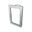 Picture of 24" H x 14" W x 4" D Brushed Aluminum 120V 120W Heated View Port