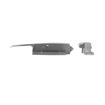 Picture of Flush To 3/8" Offset Satin Stainless Steel Heavy Duty Walk-In Cooler Door Safety Latch With Cylinder Lock
