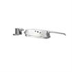 Picture of Flush To 3/8" Offset Satin Stainless Steel Heavy Duty Walk-In Cooler Door Safety Latch With Cylinder Lock